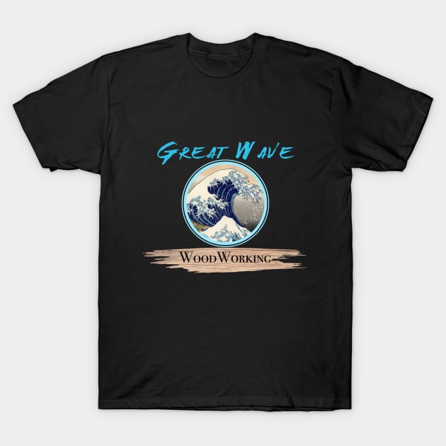 Great Wave Woodworking - kanagawa T-Shirt by Great Wave